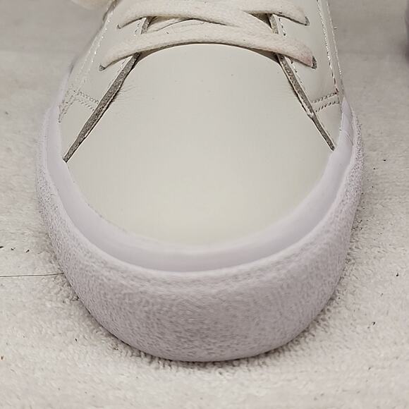 ๐MADEWEL SIDEWALK LOWTOP WHITE LEATHER UNISEX SNEAKERS MENS 7.5 LADIES 9 NWOB - Picture 4 of 16